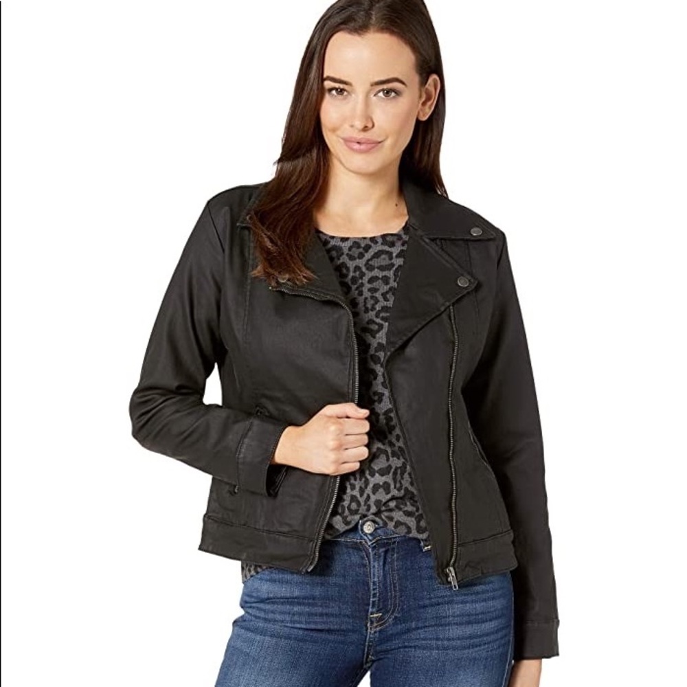 Liverpool Jeans coated moto stretch jacket